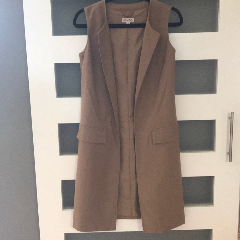 Merona Camel Trench Vest